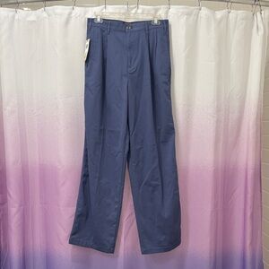 🆕🏷️🛍️ Dockers High Wide Pleated Men's Classic Blue Dress Pants (NWT)